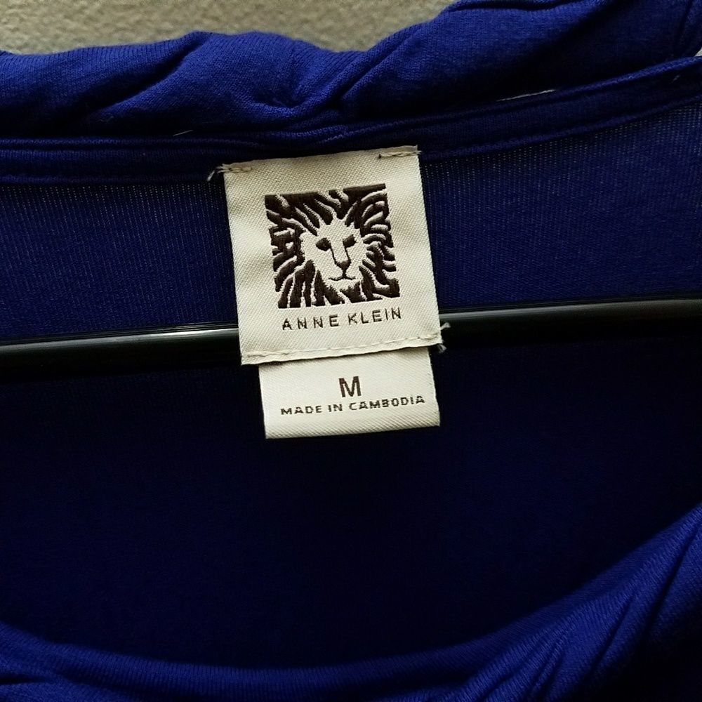 Anne Klein Rolled Collar Blouse - Picture 2 of 3